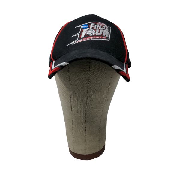 NCAA Final Four 2015 Strapback Hat Indianapolis Black & Red Embroidered Logo - Picture 1 of 10